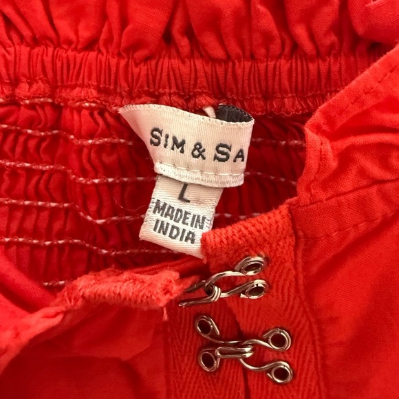Sim and Sam Corset Top in Red Size L - Picture 3 of 4